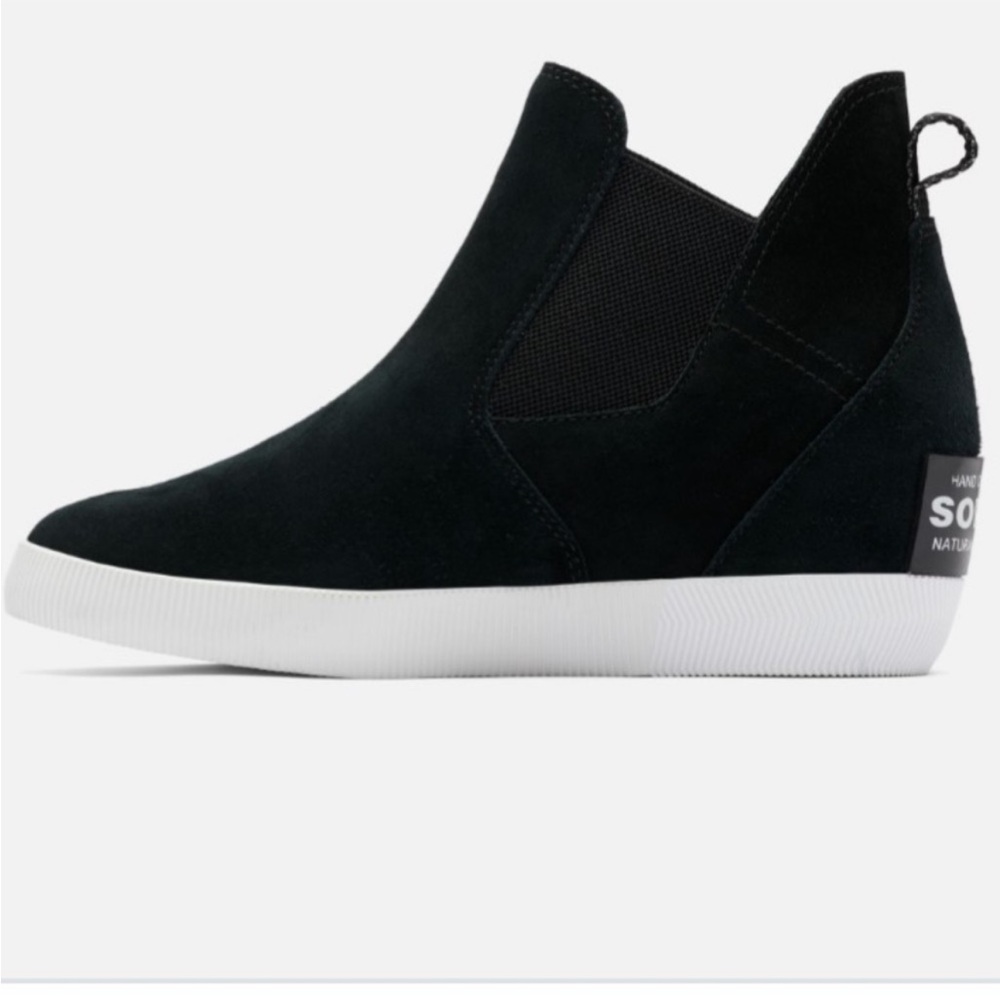 Sorel Out N About Slip-On Women's Wedge - Size 8 Black - Picture 4 of 10